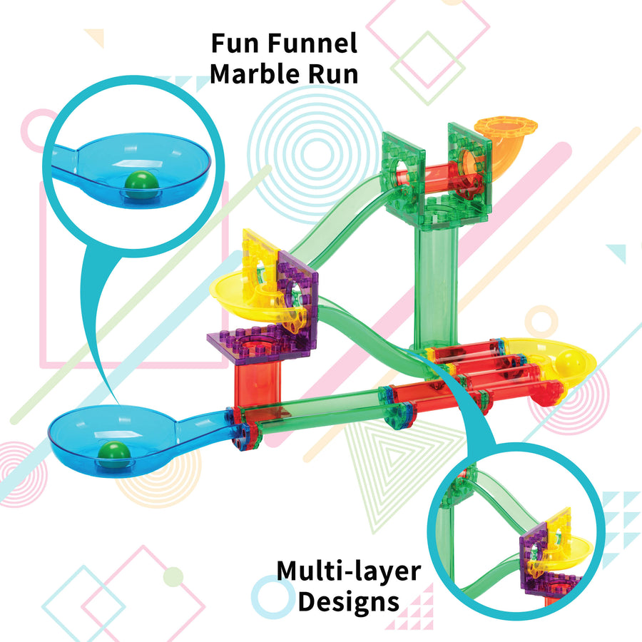 Everplay 60pc Marble Run Magnetic Building Toy Set