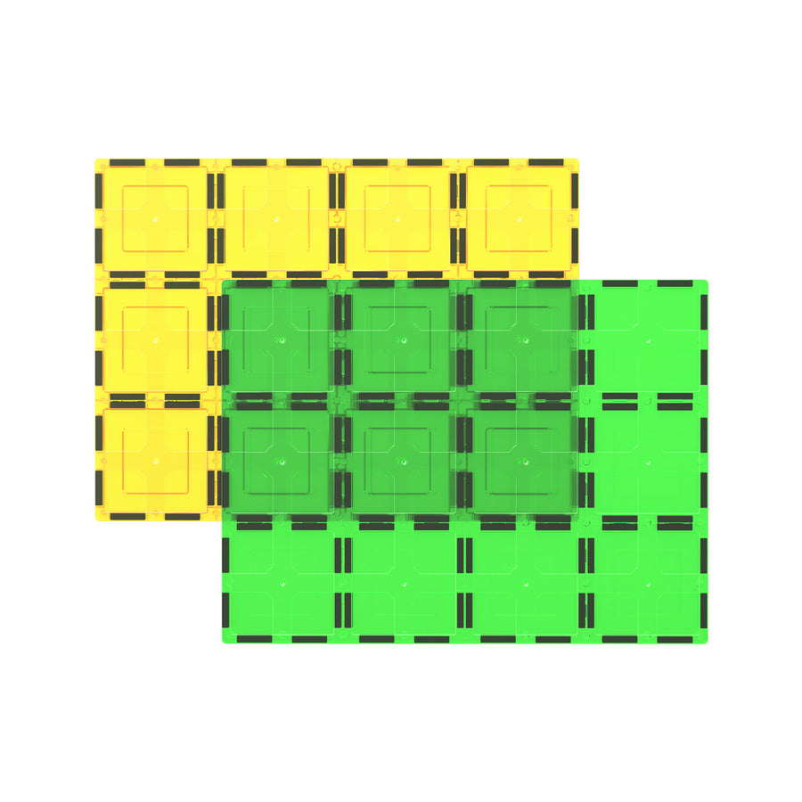 PicassoTiles Big Magnetic Tile Stabilizer Base - 2 Pieces