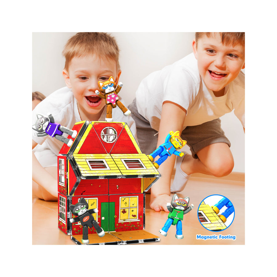 PicassoTiles Pete The Cat Magnetic Characters - 6 Pieces