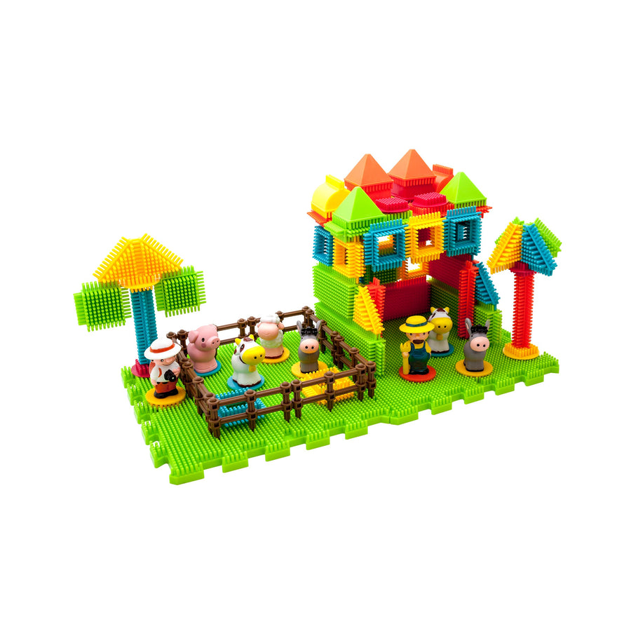 PicassoTiles Soft Building Blocks Hedgehog Farm Set
