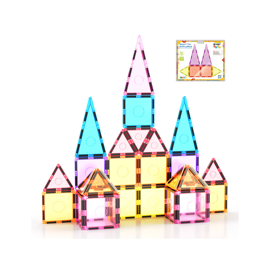 EverPlay 12pc Magnetic Tile Blocks