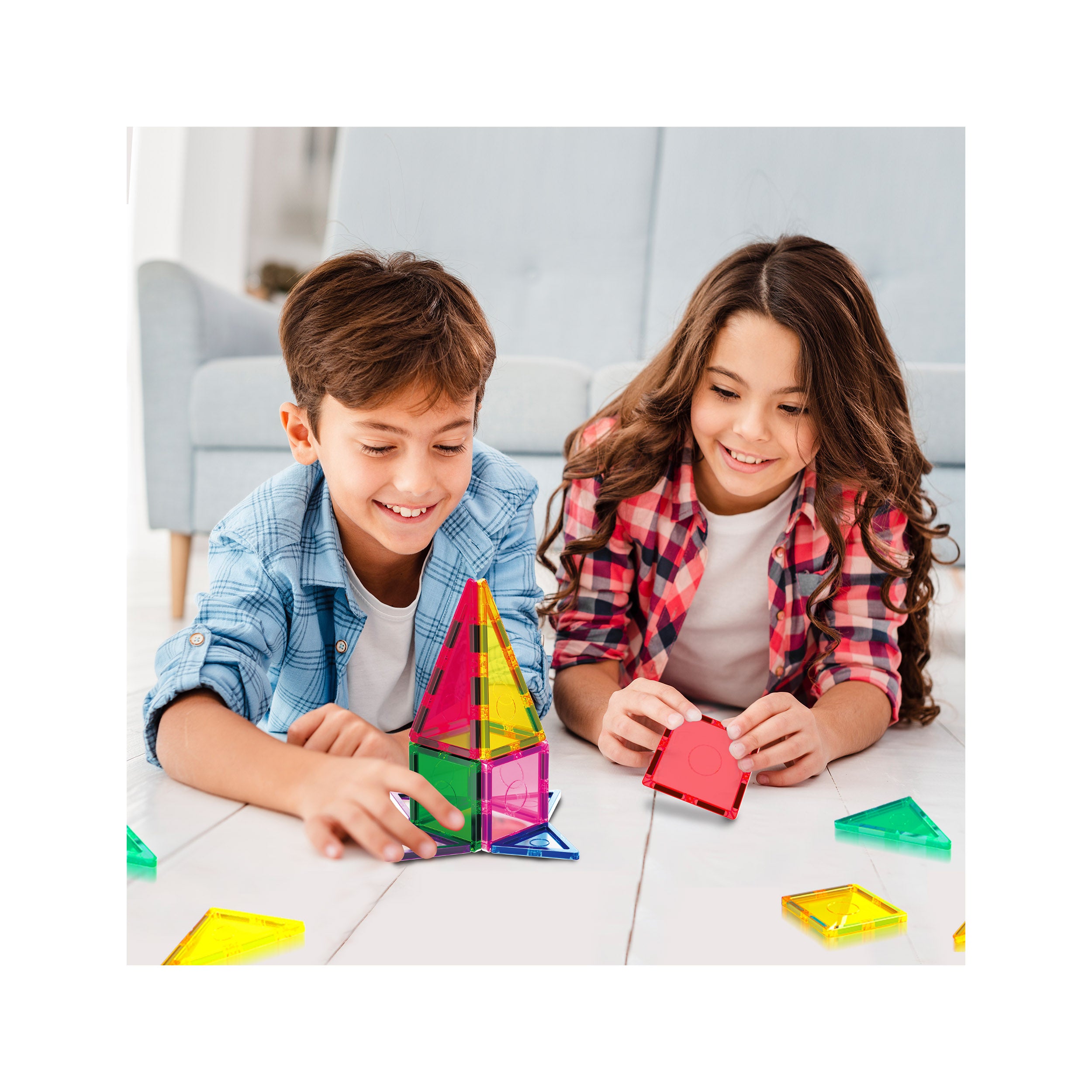 EverPlay 12pc Magnetic Tile Blocks