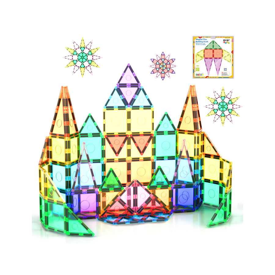 EverPlay 24pc Magnetic Tile Blocks