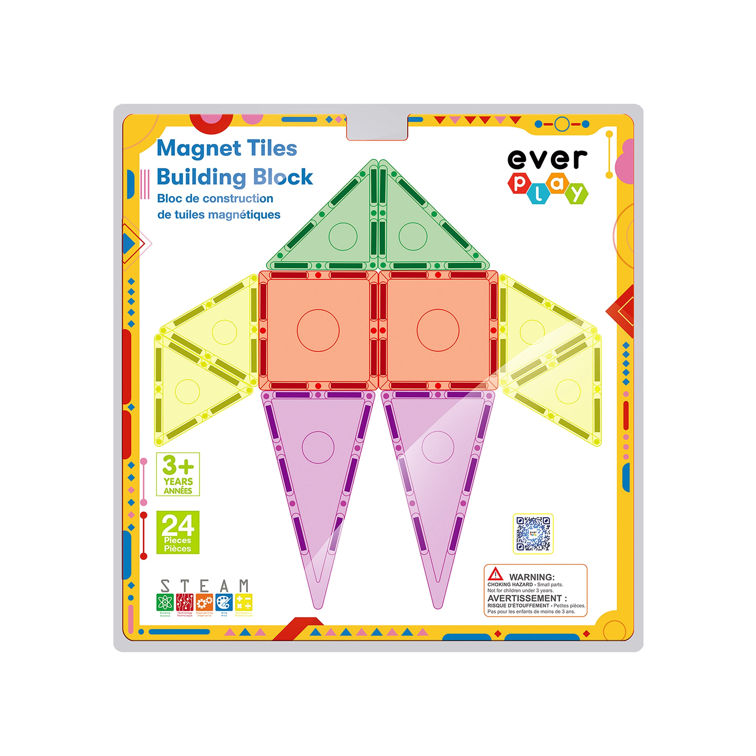 EverPlay 24pc Magnetic Tile Blocks · PicassoTiles
