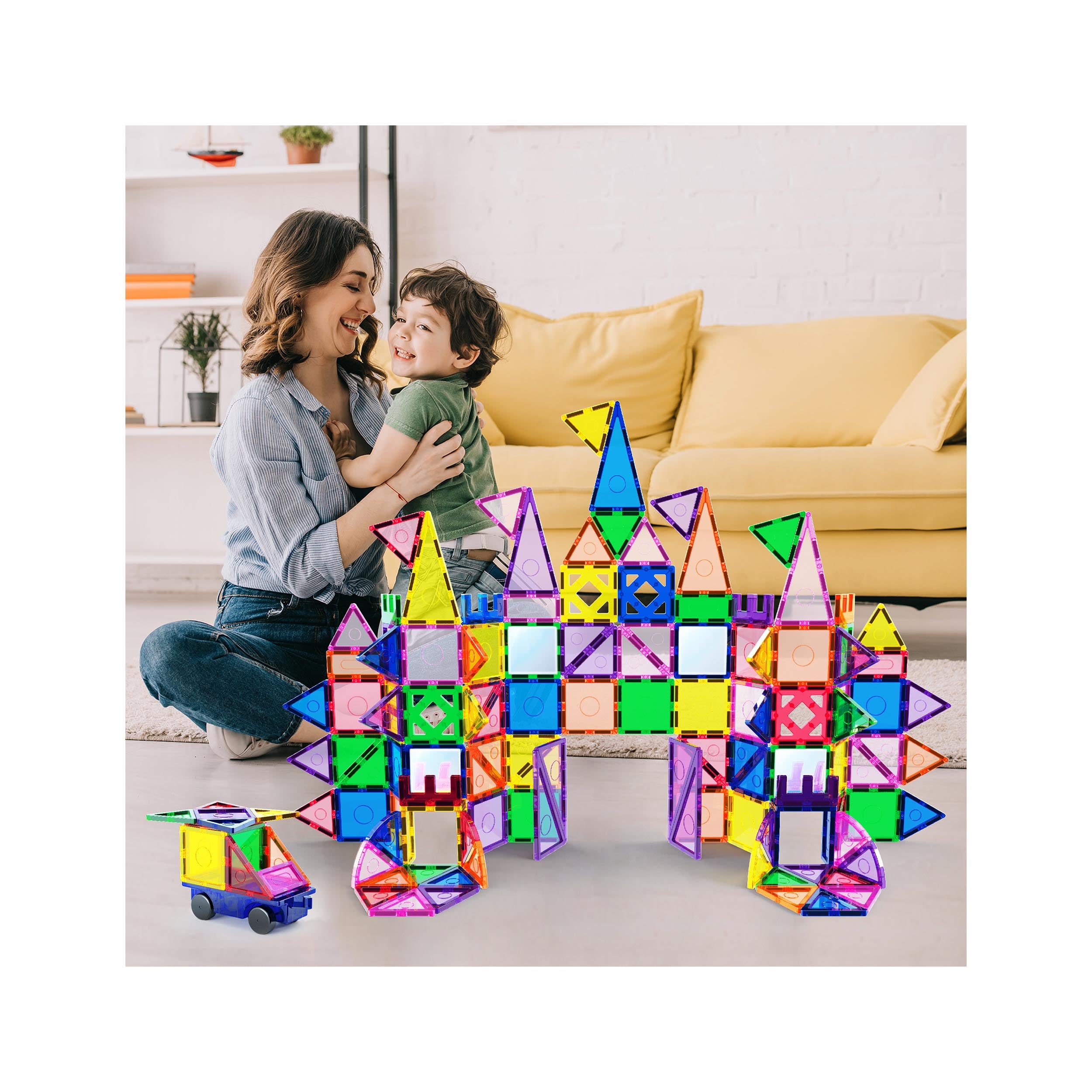 Everplay 140 Piece Magnetic Tile Set · PicassoTiles