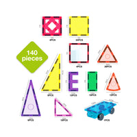 Everplay 140 Piece Magnetic Tile Set