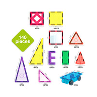 Everplay 140 Piece Magnetic Tile Set