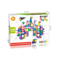 Everplay 140 Piece Magnetic Tile Set