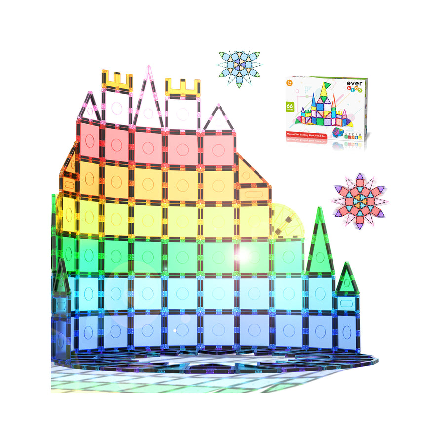 Everplay 66 Piece Magnetic Tile Set