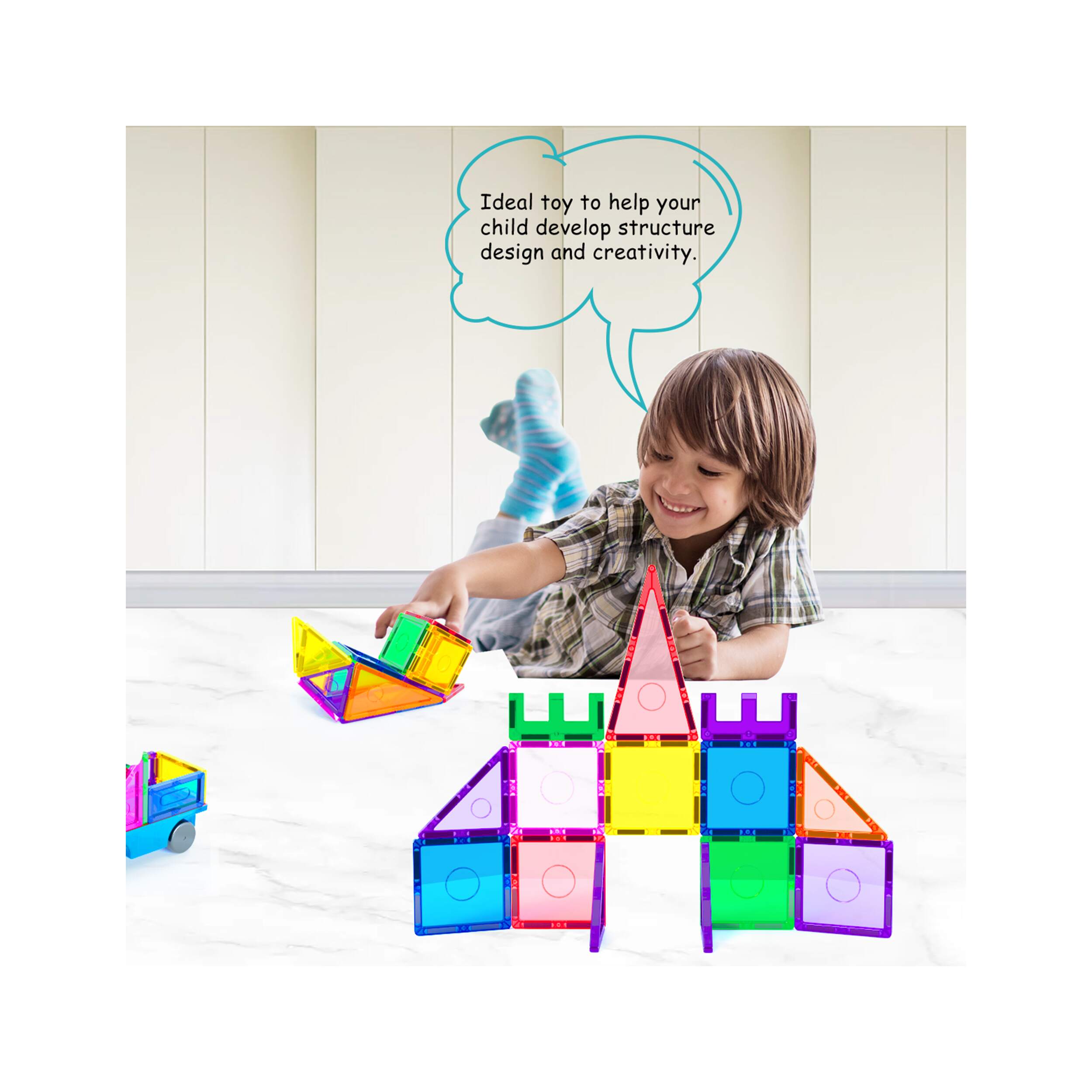 Everplay 66 Piece Magnetic Tile Set