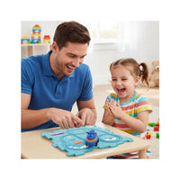 EverPlay dinosaur puzzle track set box showing dimensions: 7.5 in height, 10.6 in length, and 2.0 in width.