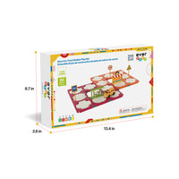 EverPlay 60pc Rotating Reversible Race Track Building Block Set with School Bus