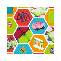 EverPlay 85pc Race Track Reversible Builder Set with Dino Vehicle