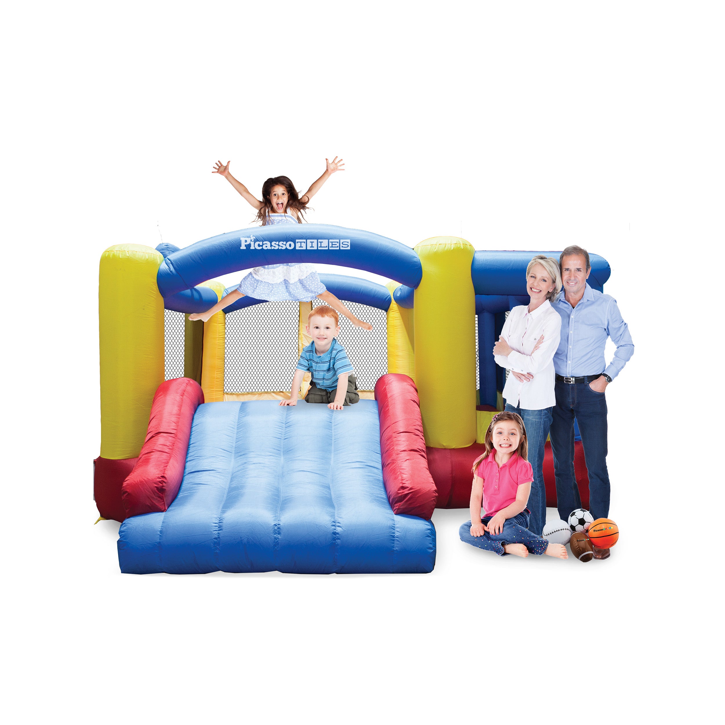 PicassoTiles Jump, Slide, and Dunk Bounce House