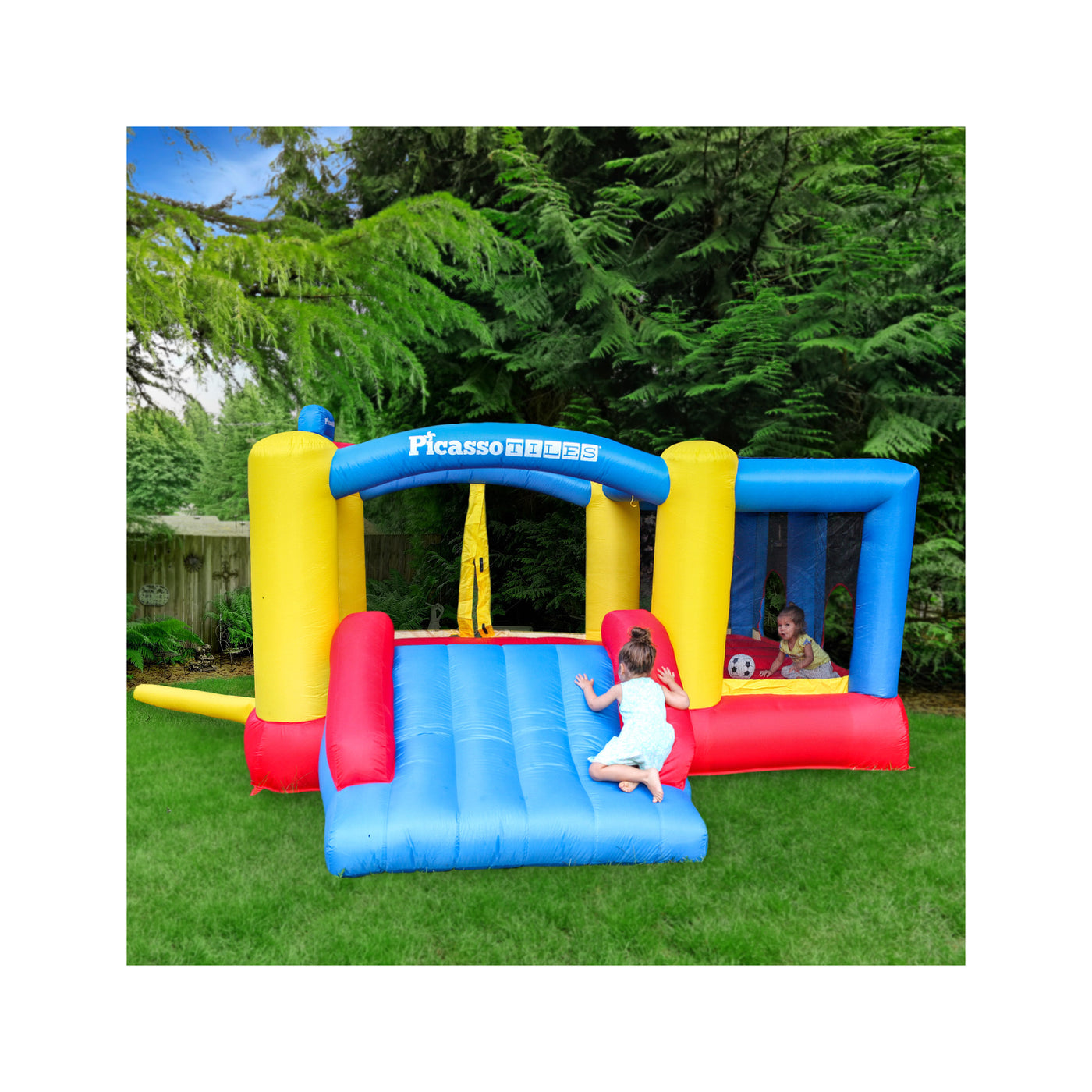 PicassoTiles Jump, Slide, and Dunk Bounce House