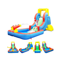 PicassoTiles Inflatable Bounce House Water Slide Park