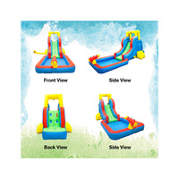 PicassoTiles Inflatable Bounce House Water Slide Park