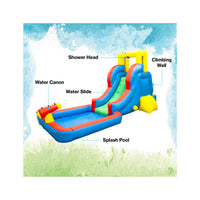 PicassoTiles Inflatable Bounce House Water Slide Park
