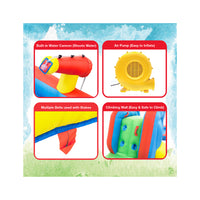 PicassoTiles Inflatable Bounce House Water Slide Park