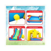 PicassoTiles Inflatable Bounce House Water Slide Park