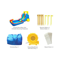 PicassoTiles Inflatable Bounce House Water Slide Park