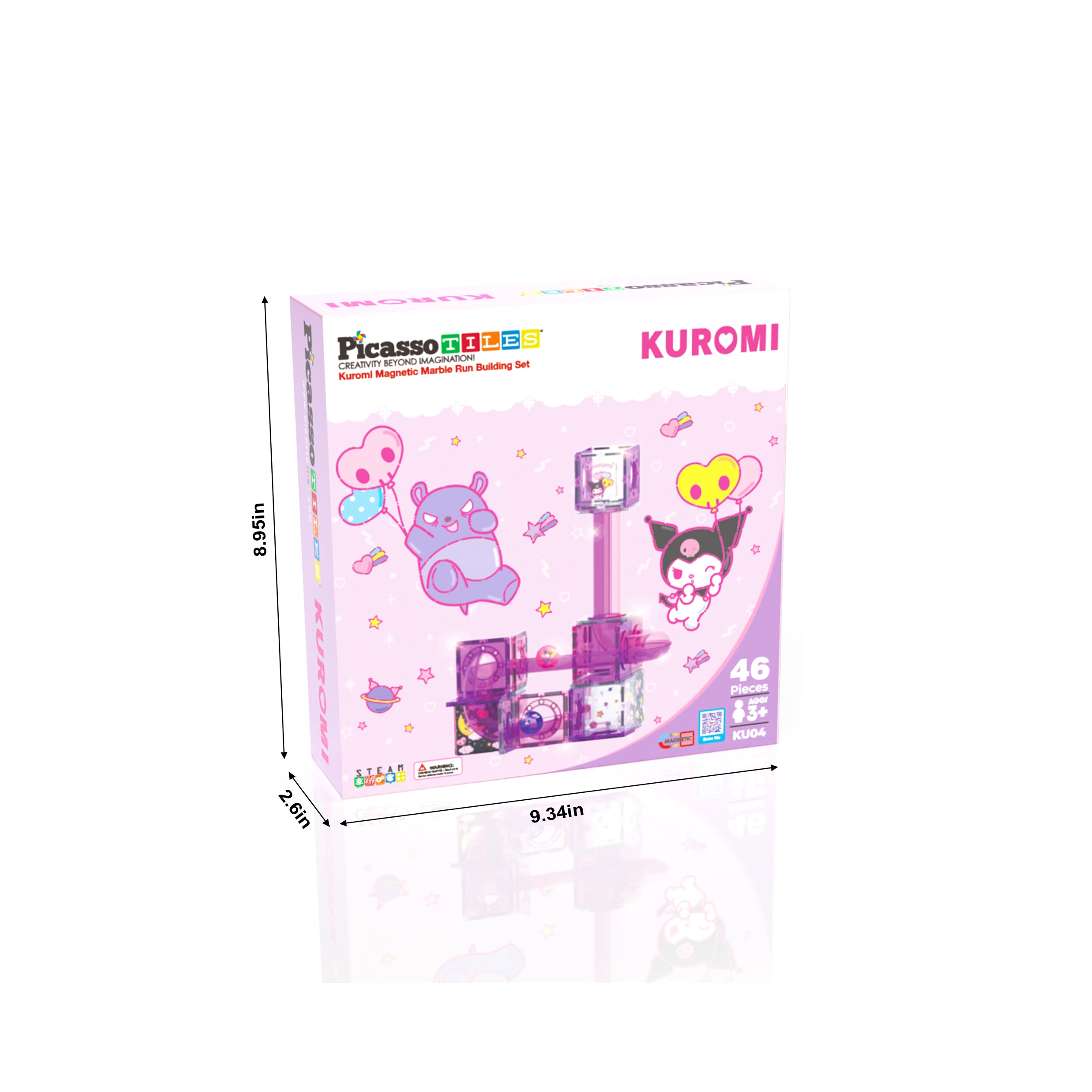 PicassoTiles Kuromi Marble Run Set