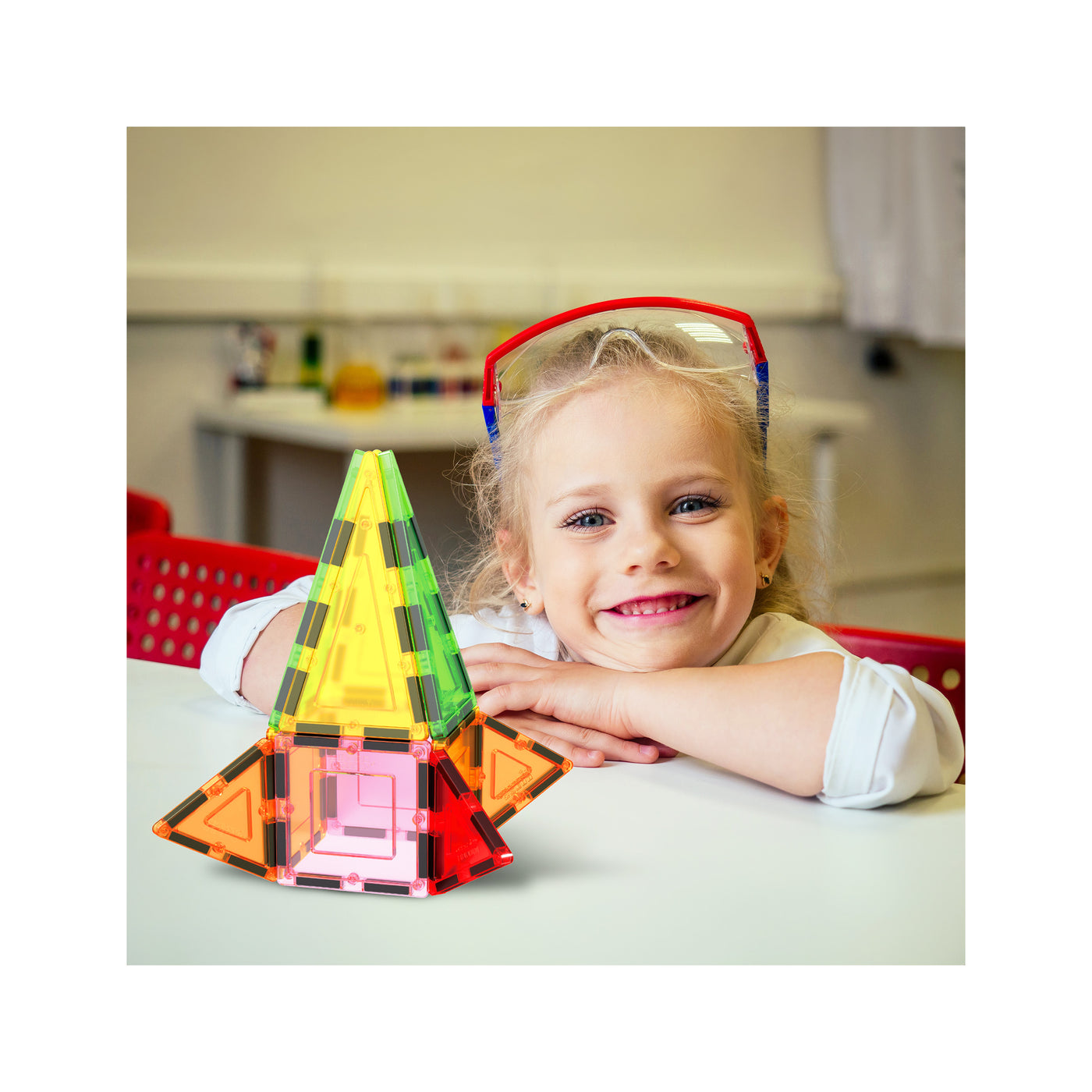 PicassoTiles Magnet Tile Building Block Classic 12pc Set