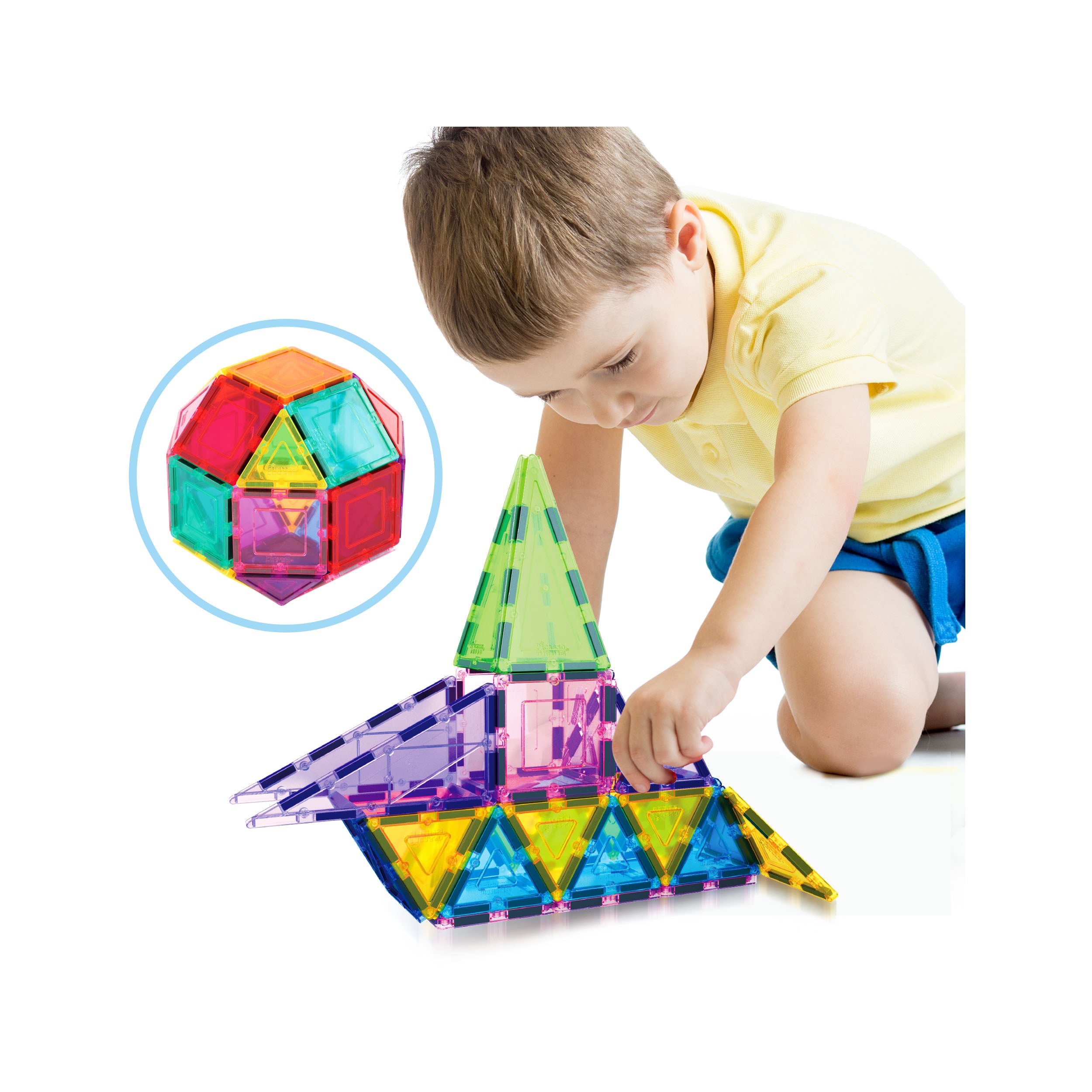 36pc Magnetic Tiles Starter Construction Set, Ages 3+ | PicassoTiles