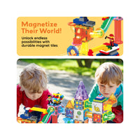 PicassoTiles 700 piece Brick Building Blocks, Magnetic Tiles and Marble Run Set