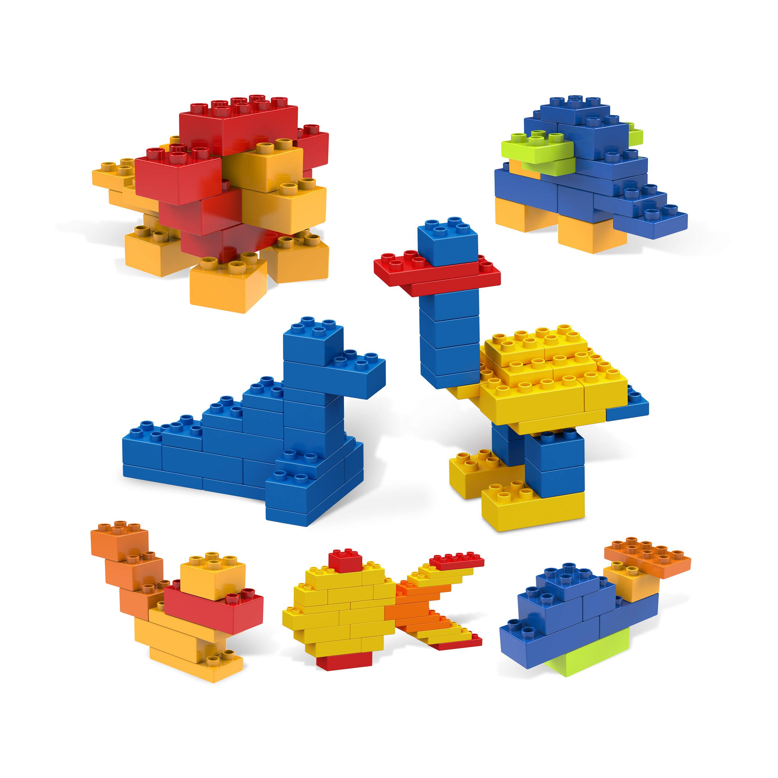 Building Blocks 100 Mega Blocks PicassoTiles Large Colorful Brick