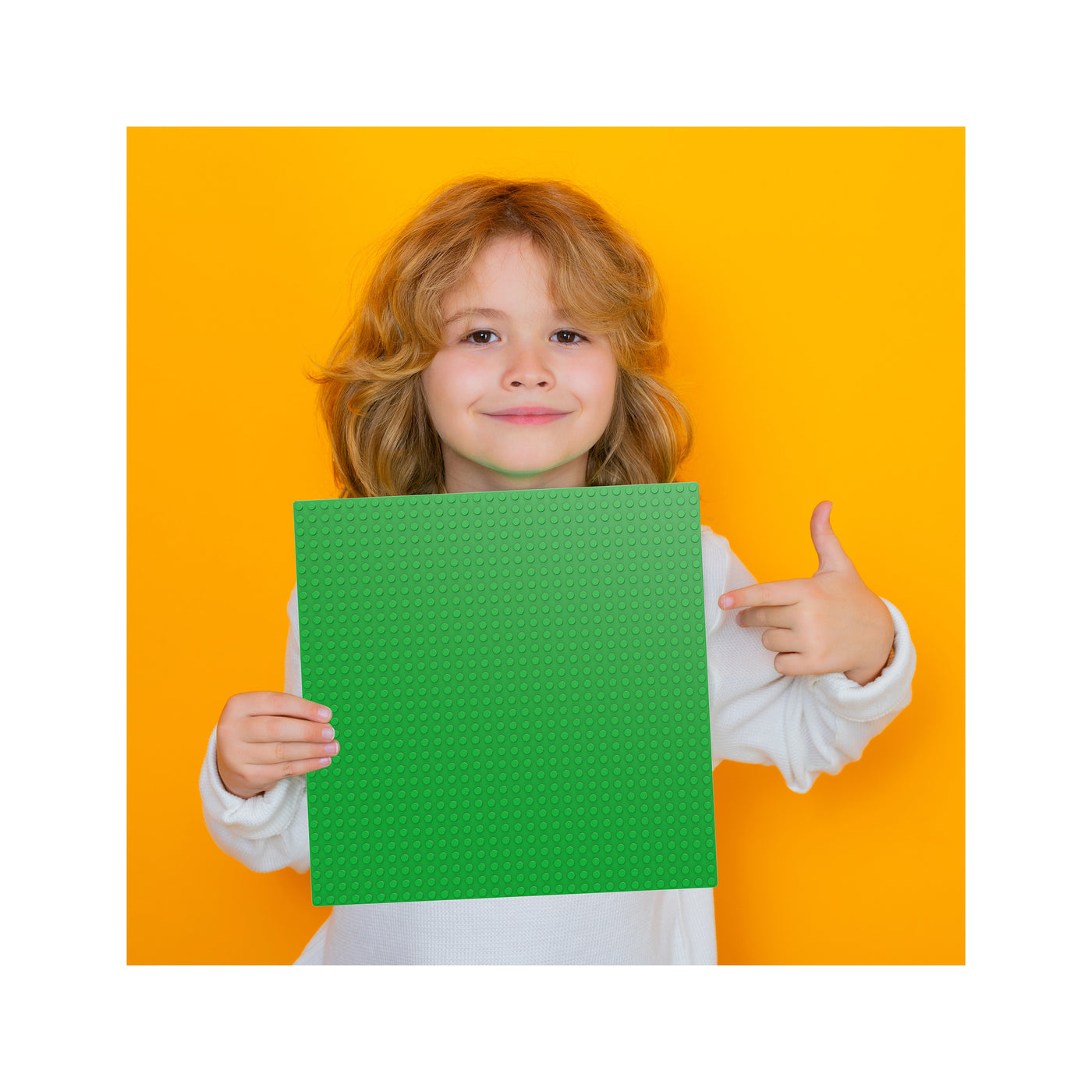 PicassoTiles 10"x10" Classic Multi Color Building Brick Plates - 10 Pack