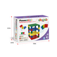 PicassoTiles Stackable 5"x5" Base Plates Playset for Building Bricks