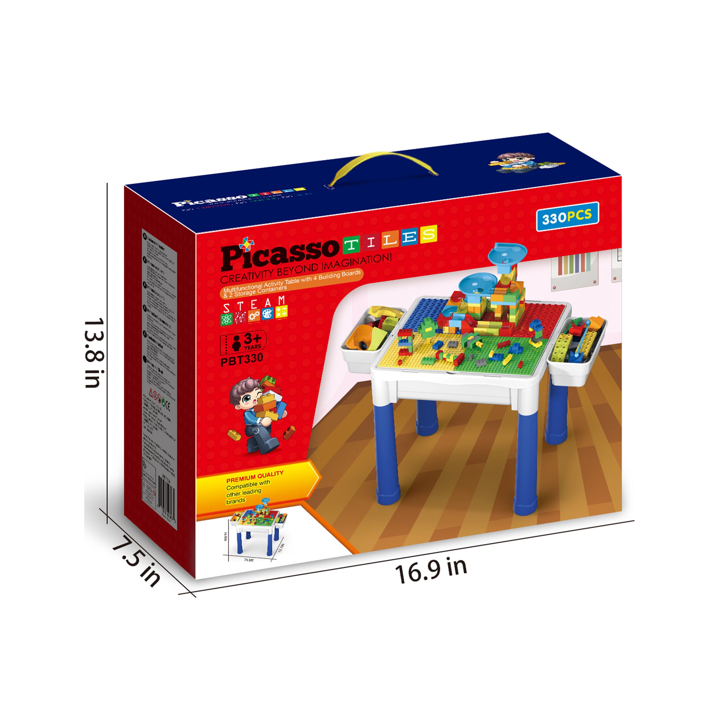 PicassoTiles Building Blocks Activity Center Table Set · PicassoTiles