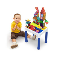 PicassoTiles 316pcs Building Brick Activity Play Table Set