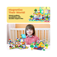 PicassoTiles 585 Piece Mega Activity Center Table