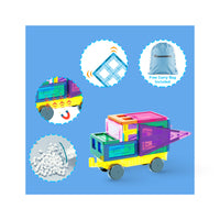 PicassoTiles Magnetic Tile Building Blocks with Storage Carry Bag - 101 Pieces