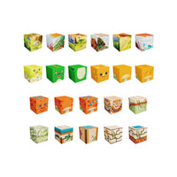 PicassoTiles Dinosaur Themed Magnetic Cube Mix and Match Building Blocks - 72 Pieces