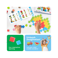 PicassoTiles 102pc Mini Pixel Puzzle Cube Set