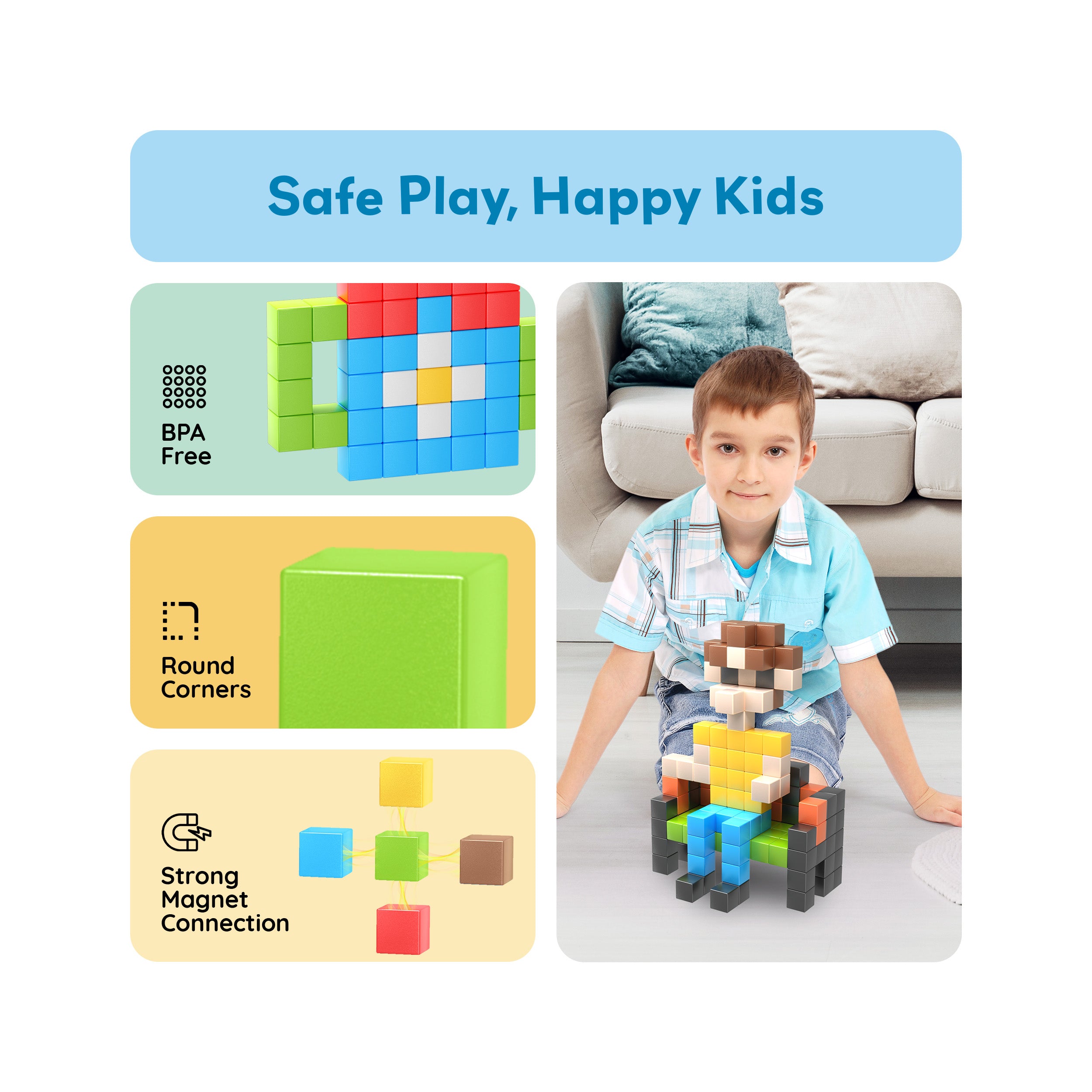☆ picaso☆ PicassoTiles Magnetic Builders Set - 100 Pieces · PicassoTiles