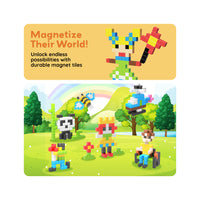 PicassoTiles 108pc Magnetic Puzzle Cubes Building Set