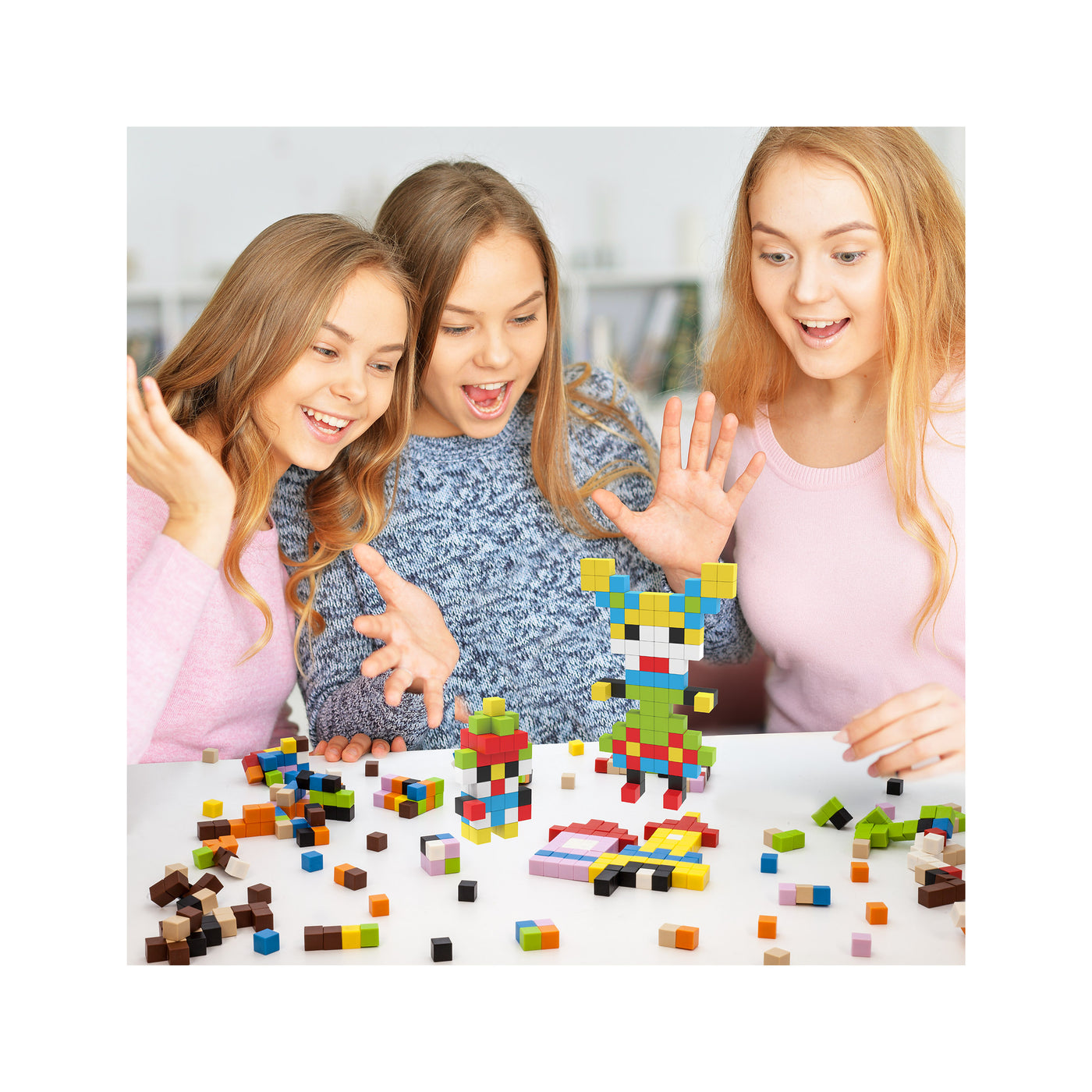 PicassoTiles 200pc Magnetic Mini Pixel Puzzle Cubes
