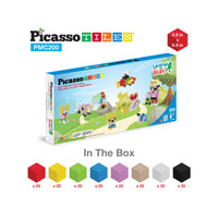 PicassoTiles 200pc Magnetic Mini Pixel Puzzle Cubes