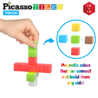 PicassoTiles 60 Piece Magnetic Puzzle Cube Playset