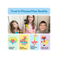 PicassoTiles Magnetic Puzzle Cubes Starter Set