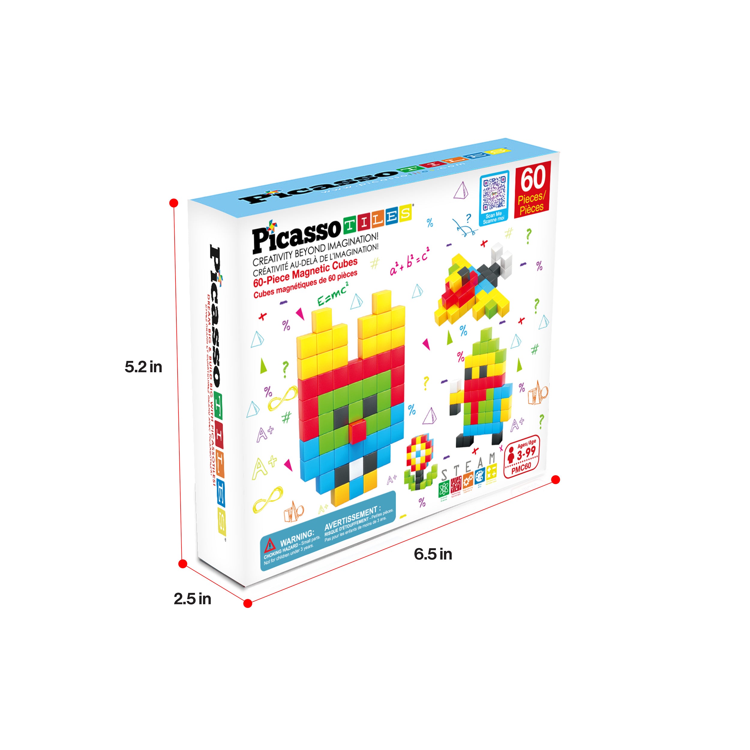 送料無料PicassoTiles マグネティック パズル キューブ 子ども ブロック セット 子ども 建設 積み重ね STEM マグネット 噛み合わせる 知育 PicassoTiles Magnetic Puzzle Cubes Starter Set · PicassoTiles