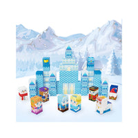 PicassoTiles Winter Ice Castle Magnetic Building Block Set