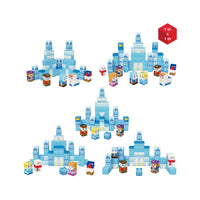 PicassoTiles Winter Ice Castle Magnetic Building Block Set