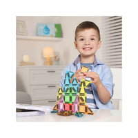 PicassoTiles Magnetic Tiles Construction Building Collection Travel Set 40pc