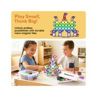 PicassoTiles Magnetic Tiles Construction Building Collection Travel Set 40pc