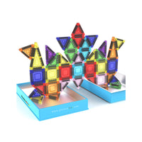 PicassoTiles 50pc Nano Magnetic Building Tiles Construction Travel Set
